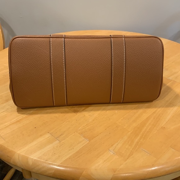 Brown leather satchel - Picture 3 of 4